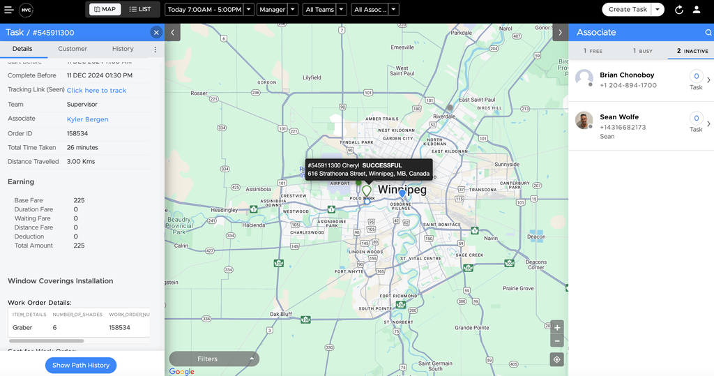 Real completed task - Dennis Geekie at 100 Alexander Avenue