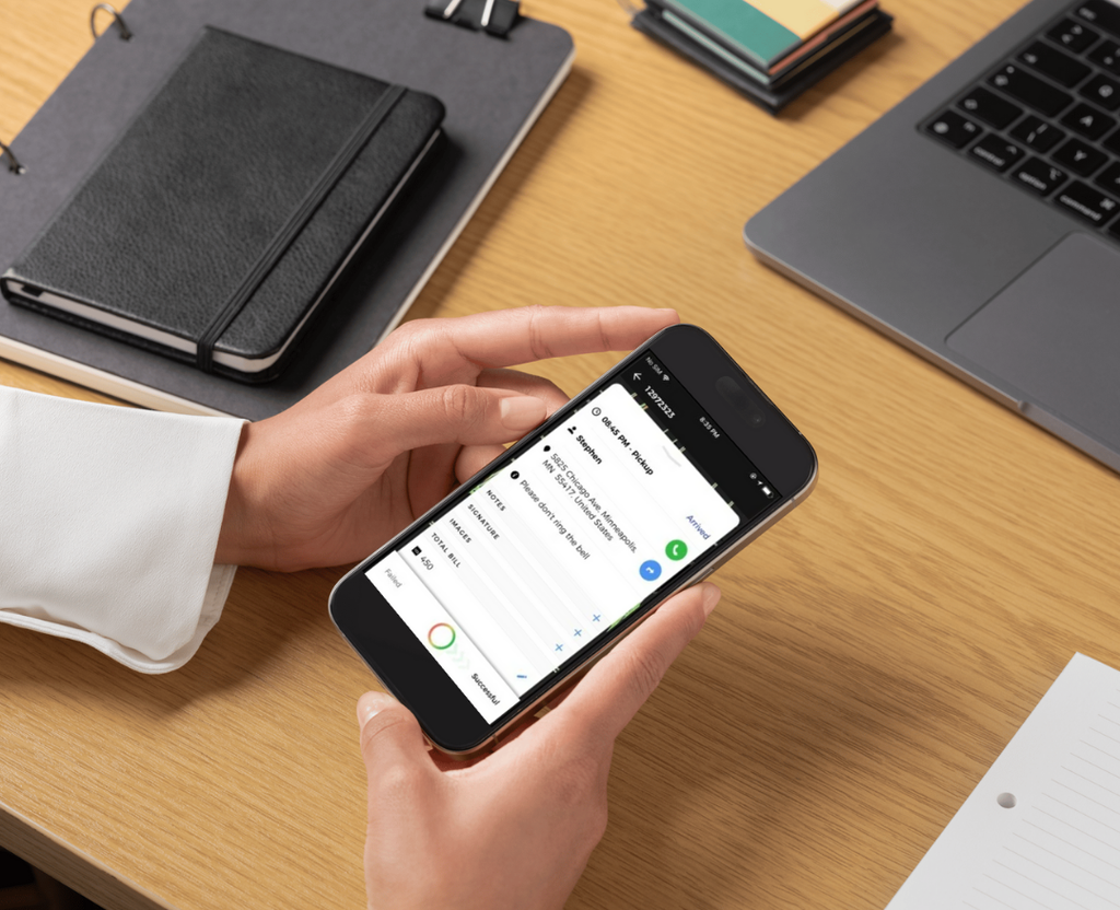 Real technician using NVC360 app in the field